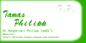 tamas philipp business card